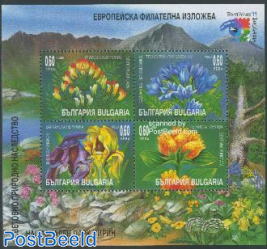 Bulgaria 99, flowers s/s