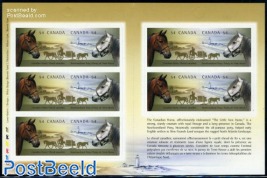 Horses foil booklet