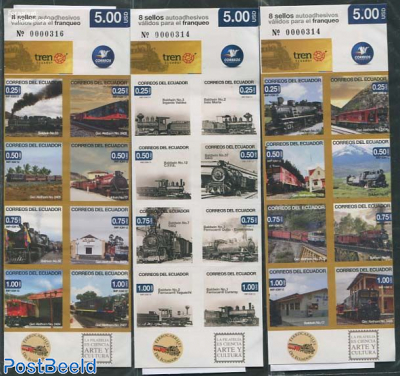 Railways 3 booklets s-a