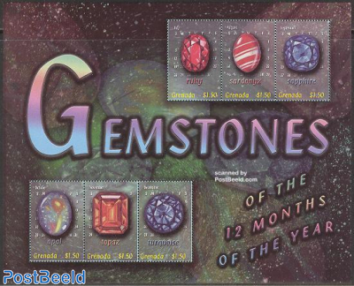 Gemstones 6v m/s, Ruby/Sardonyx