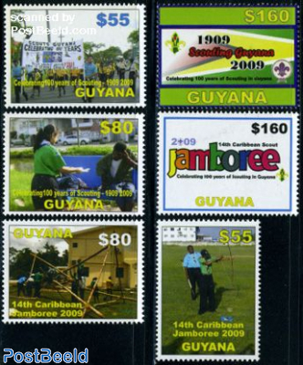 100 Years Scouting in Guyana 6v